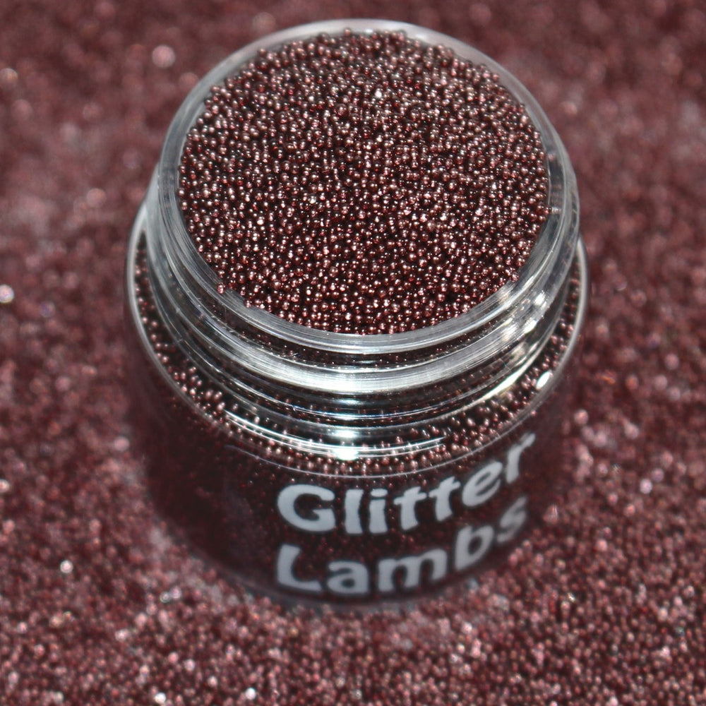 Eye Of A Newt Brown Caviar Beads (0.6-0.8mm) by GlitterLambs.com