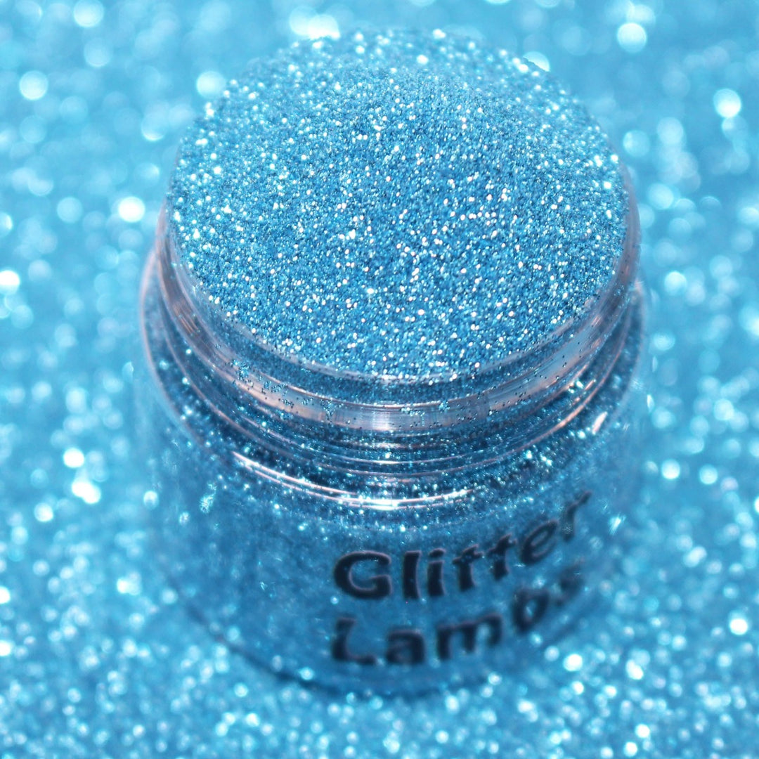 Gift Card Blue Metallic Hex Glitter (.004) by GlitterLambs.com