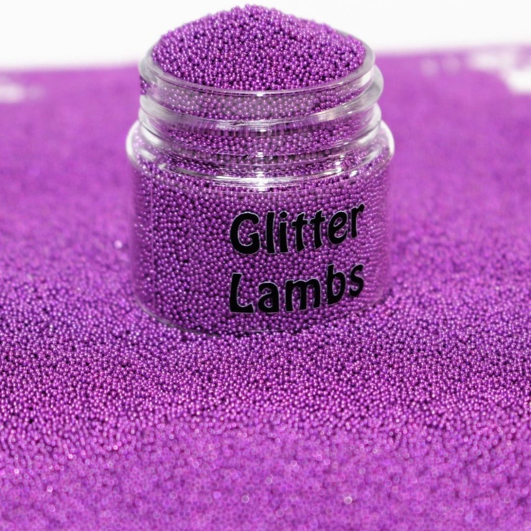 Sneeze Of An Ogre Purple Caviar Beads (0.6-0.8mm) by GlitterLambs.com