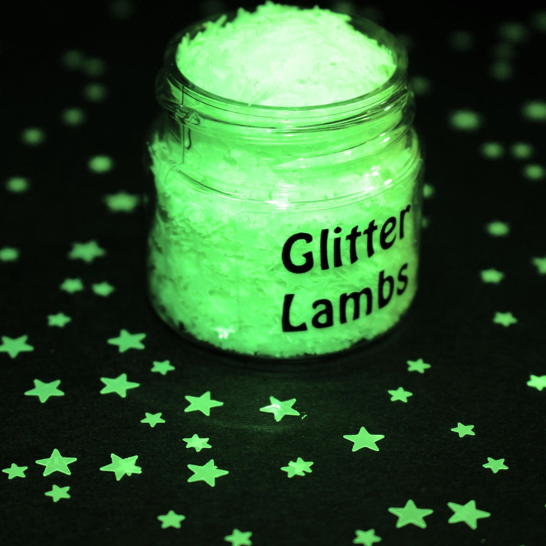 The Starry Night Glow In The Dark Glitter mix by GlitterLambs.com