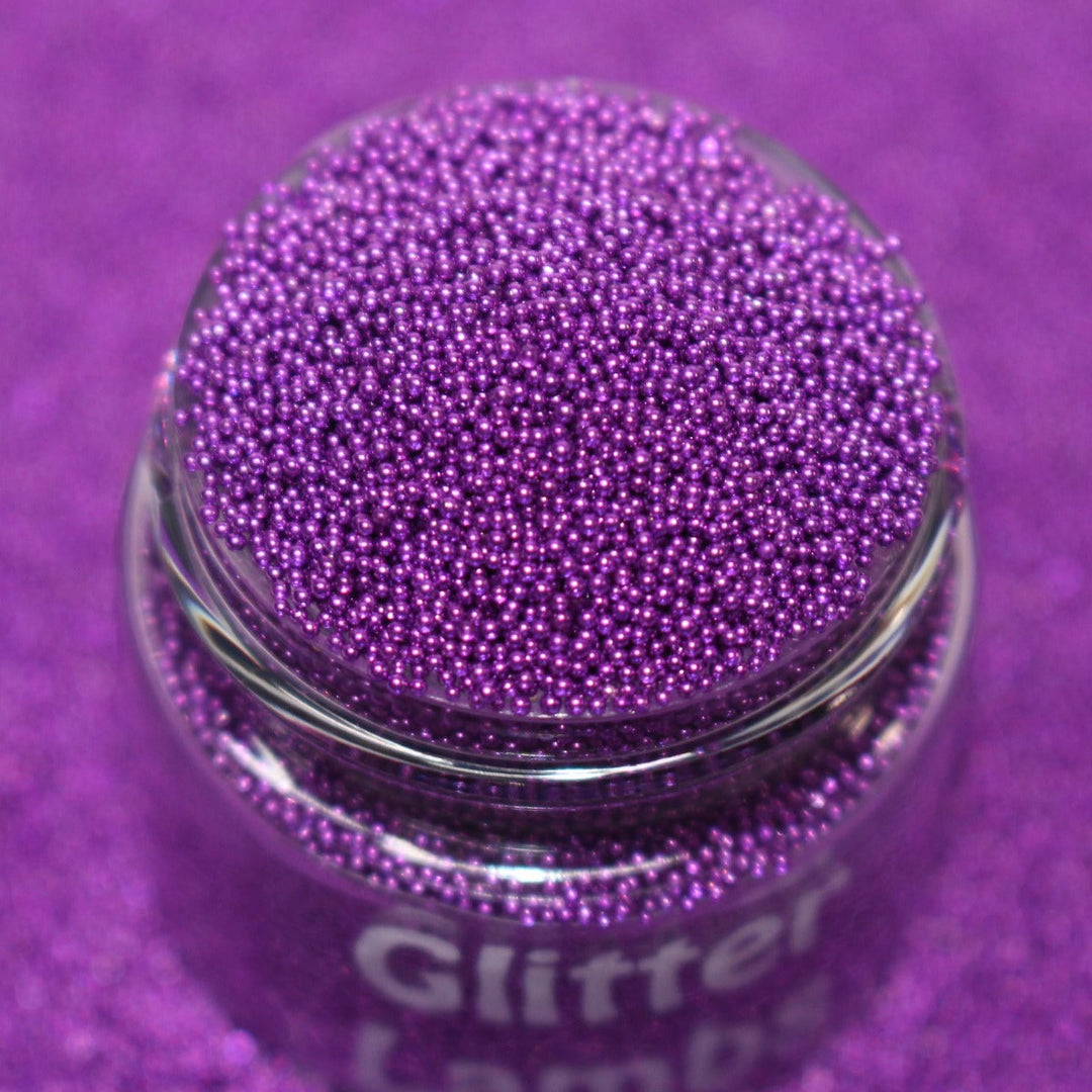 Sneeze Of An Ogre Purple Caviar Beads (0.6-0.8mm) by GlitterLambs.com