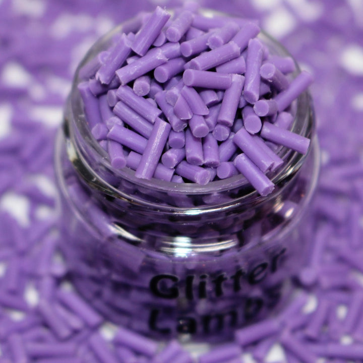 Witch Hair Halloween purple long clay sprinkles by GlitterLambs.com