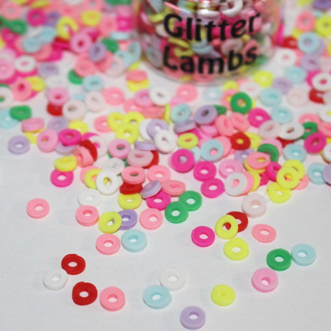 Fruit Loop Cereal Fake Sprinkles by GlitterLambs.com