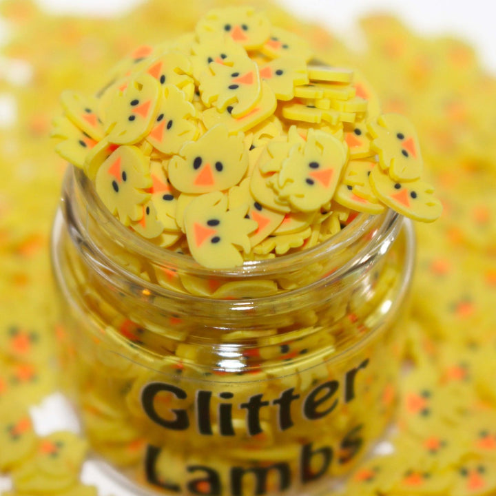Fuzzy Easter Chicks Clay Sprinkles by GlitterLambs.com