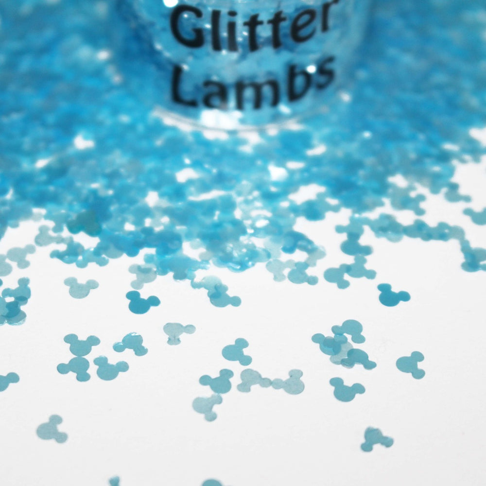 Mouse Loves Blueberries Glitter by GlitterLambs.com