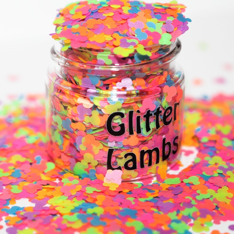 Neon Mouse Party Glitter