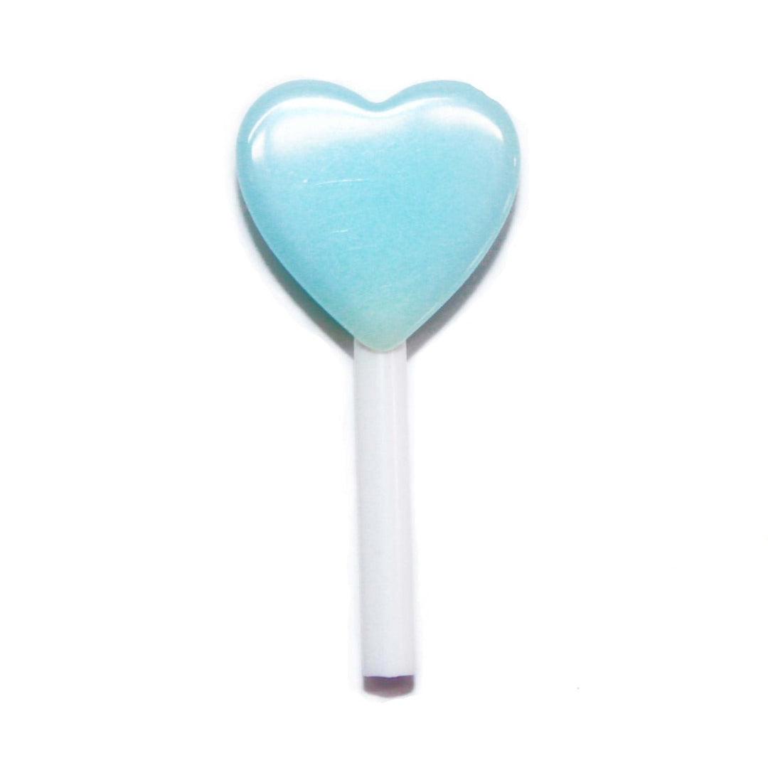 Fake Blue Heart Sucker Lollipop Charm by GlitterLambs.com Not edible