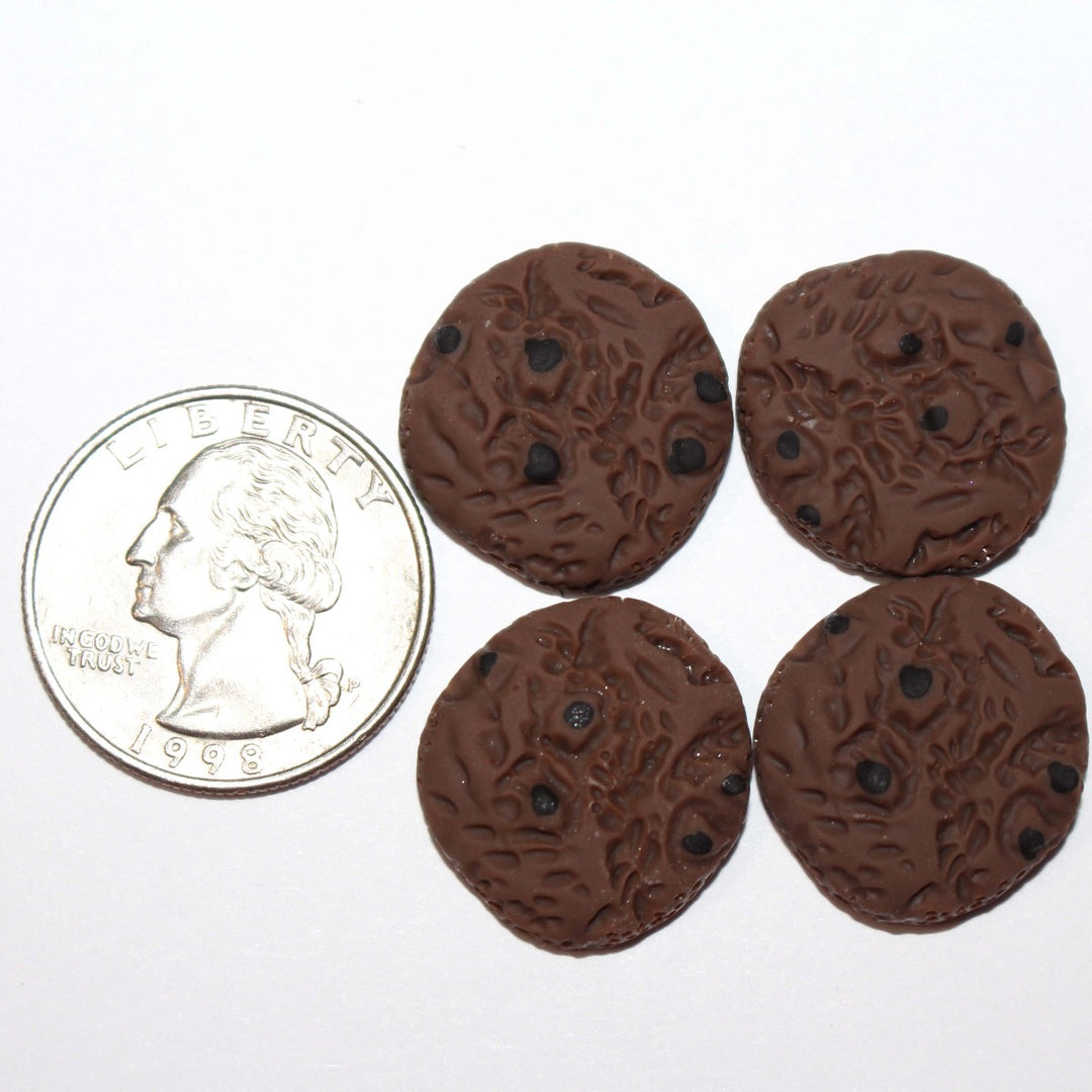 chocolate chip cookie cabochons