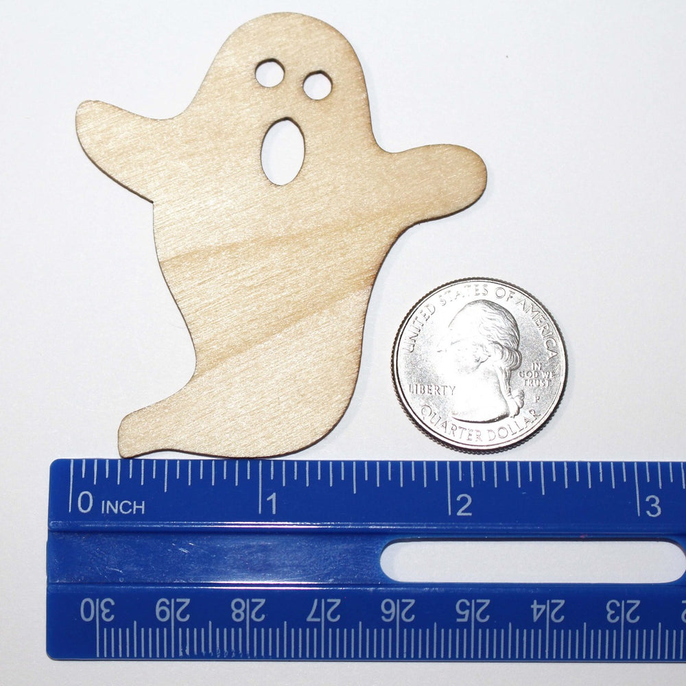 Ghost Halloween Laser Cut Wood Shapes by GlitterLambs.com