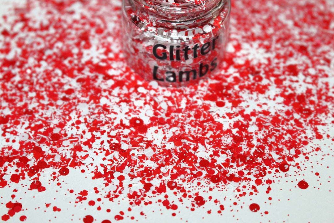 Here Comes Santa Claus Christmas Glitter by GlitterLambs.com