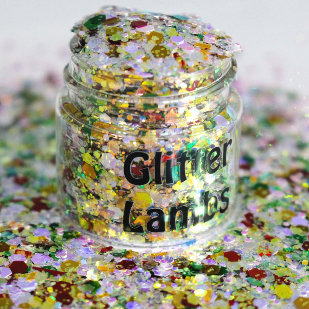 O Come, O Come, Emmanuel Christmas Glitter by GlitterLambs.com