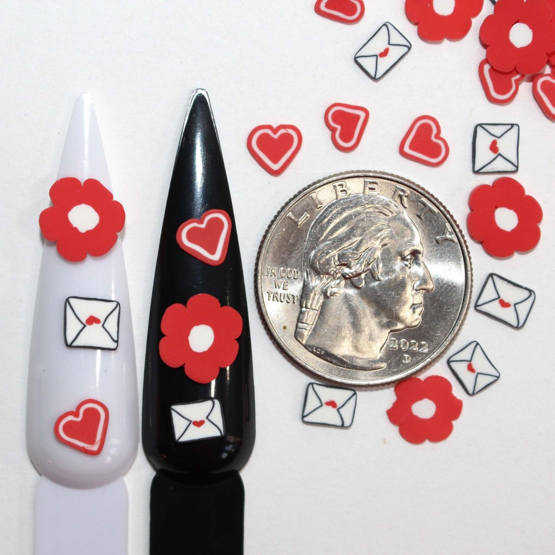 Valentine's Day Shaker Bits Clay Sprinkles by GlitterLambs.com