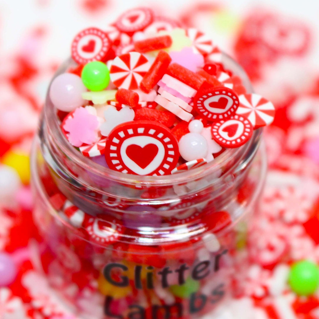 Valentine's Party Shaker Bits Clay Sprinkles by Glitterlambs.com