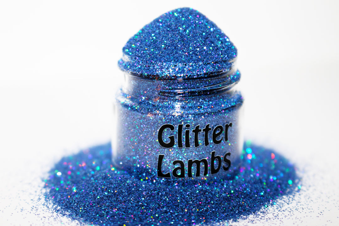 Baby Monster Went Blueberry Picking blue holographic glitter by GlitterLambs.com For crafts, nails, resin, etc