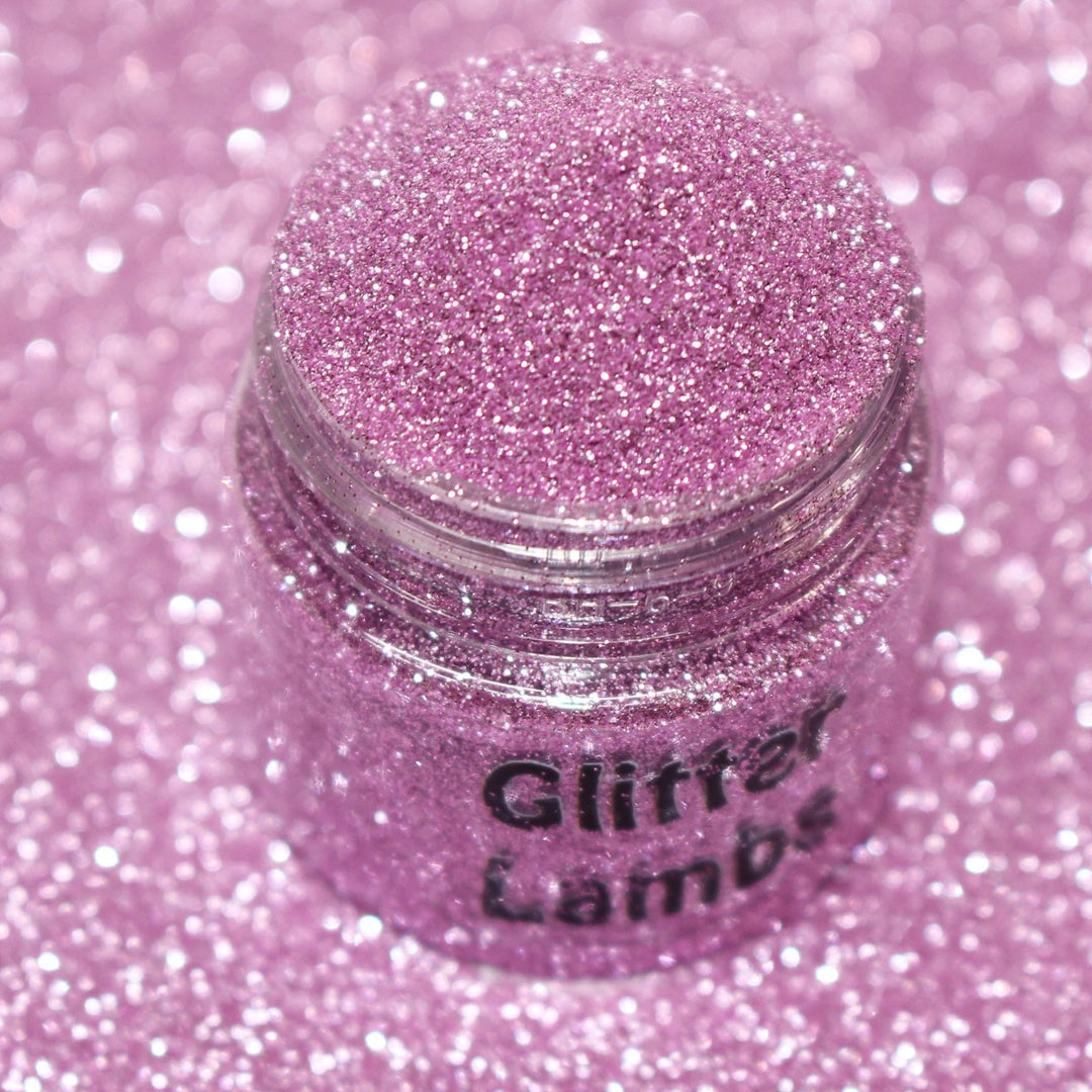 A Flying Fairy Dusted My House Pink Metallic Hex Glitter (.004) by GlitterLambs.com