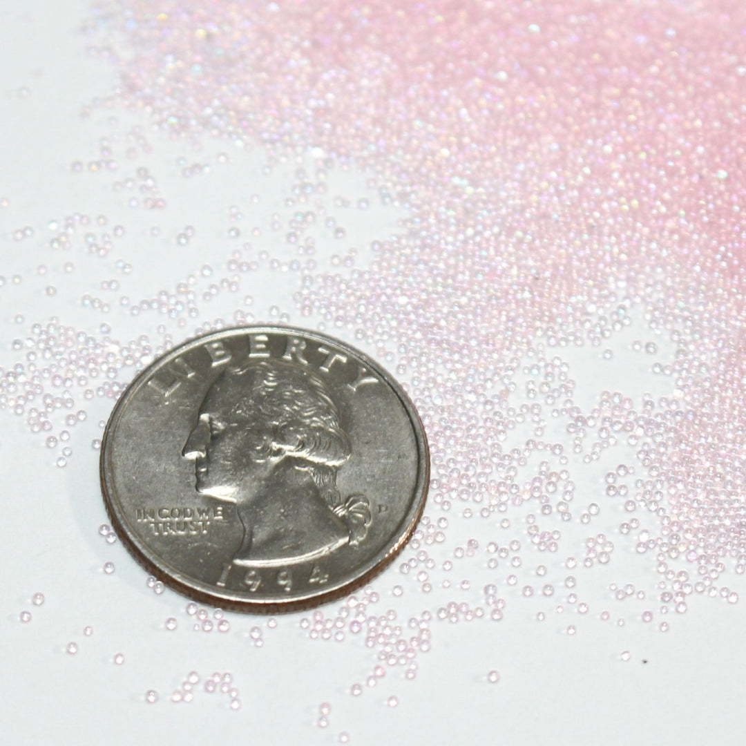 A Sprinkle Of Unicorn Hair Pink Caviar Beads (0.6-0.8mm) by GlitterLambs.com