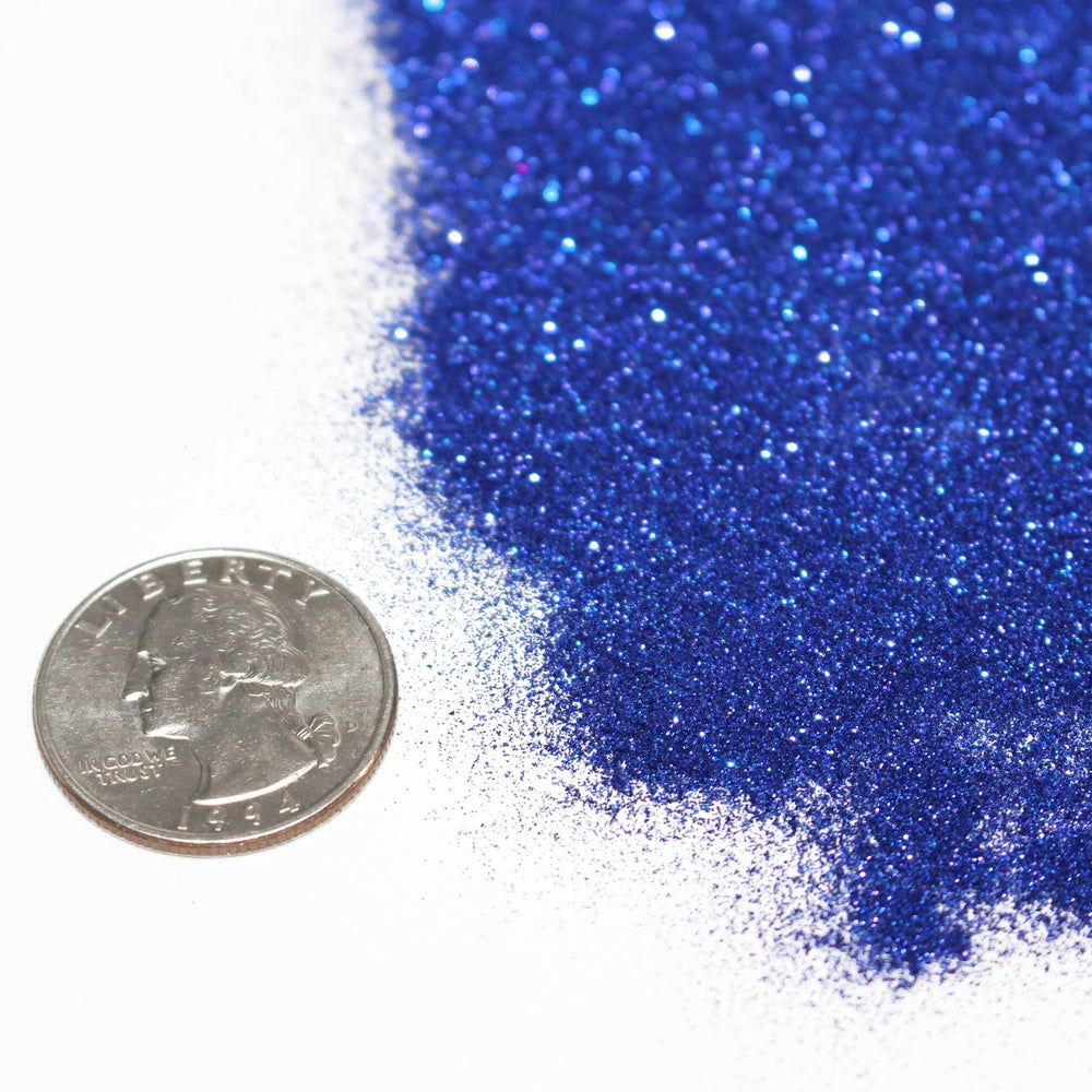Are You Up For A Little D&D Blue Metallic Hex Glitter (.004)  by GlitterLambs.com