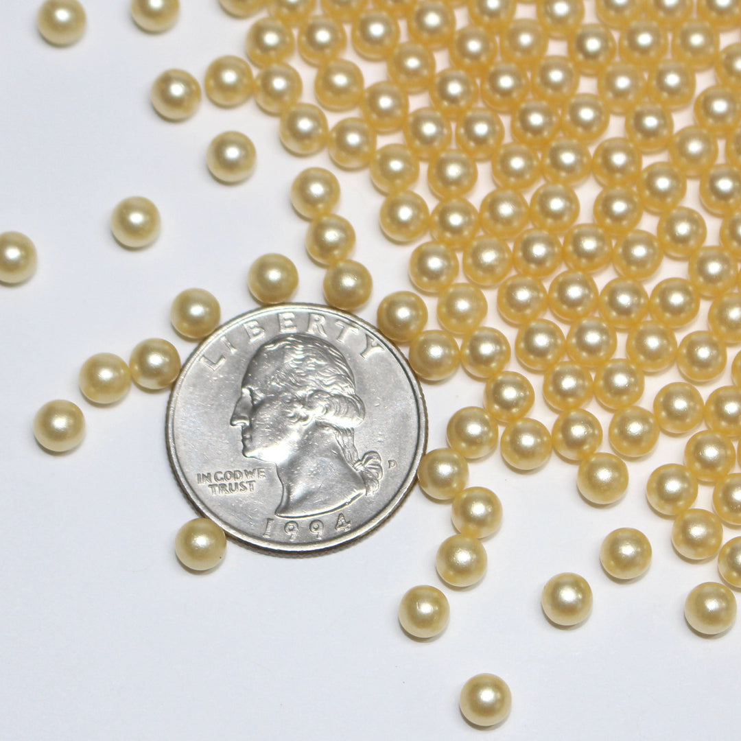 Are You Gonna Make Me A Banana Smoothie (4mm). Crafts Beads no hole in a light yellow by GlitterLambs.com