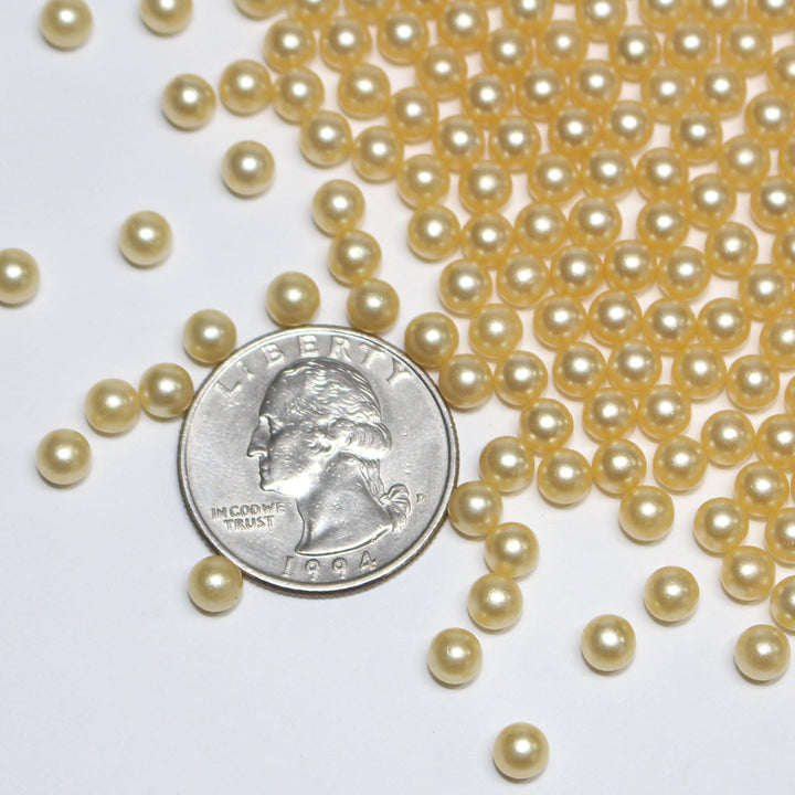 Are You Gonna Make Me A Banana Smoothie (4mm). Crafts Beads no hole in a light yellow by GlitterLambs.com