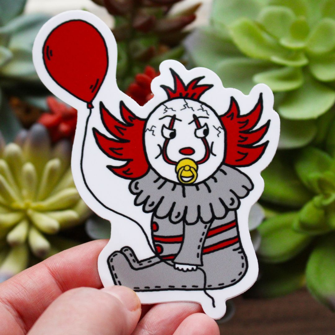 Baby Pennywise The Dancing Clown Halloween Sticker