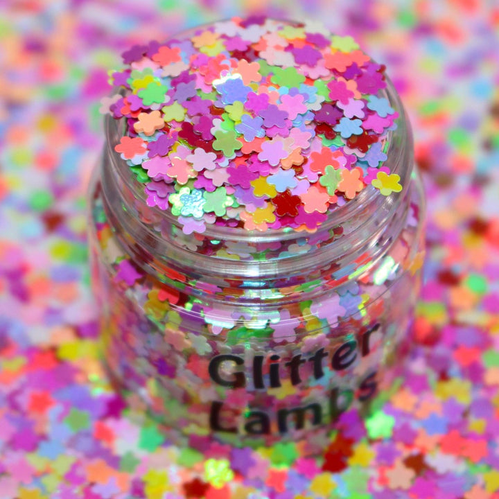 Birthday Flowers Glitter by GlitterLambs.com