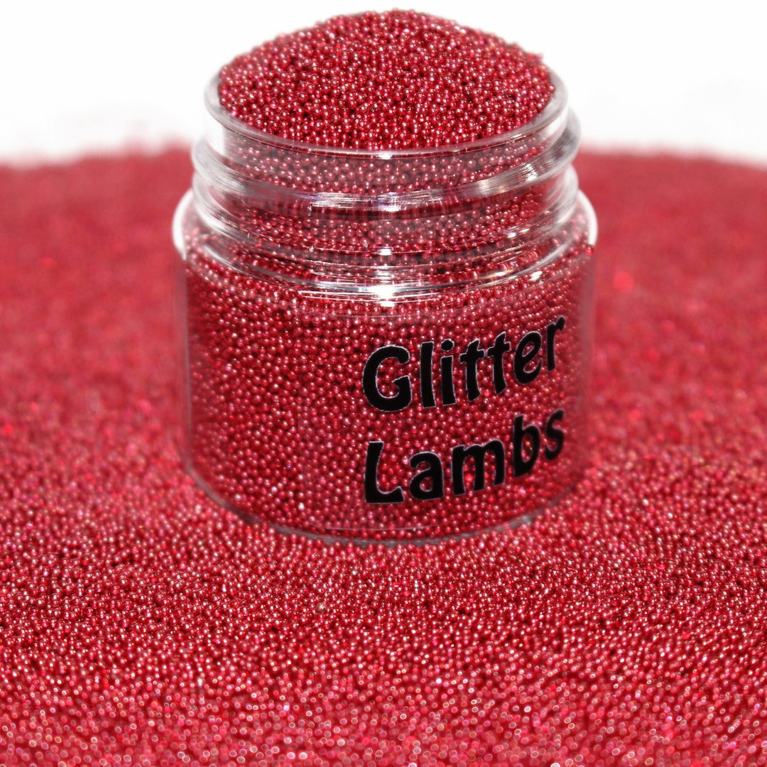 Blood Of A Viper Red Caviar Beads (0.6-0.8mm) by GlitterLambs.com