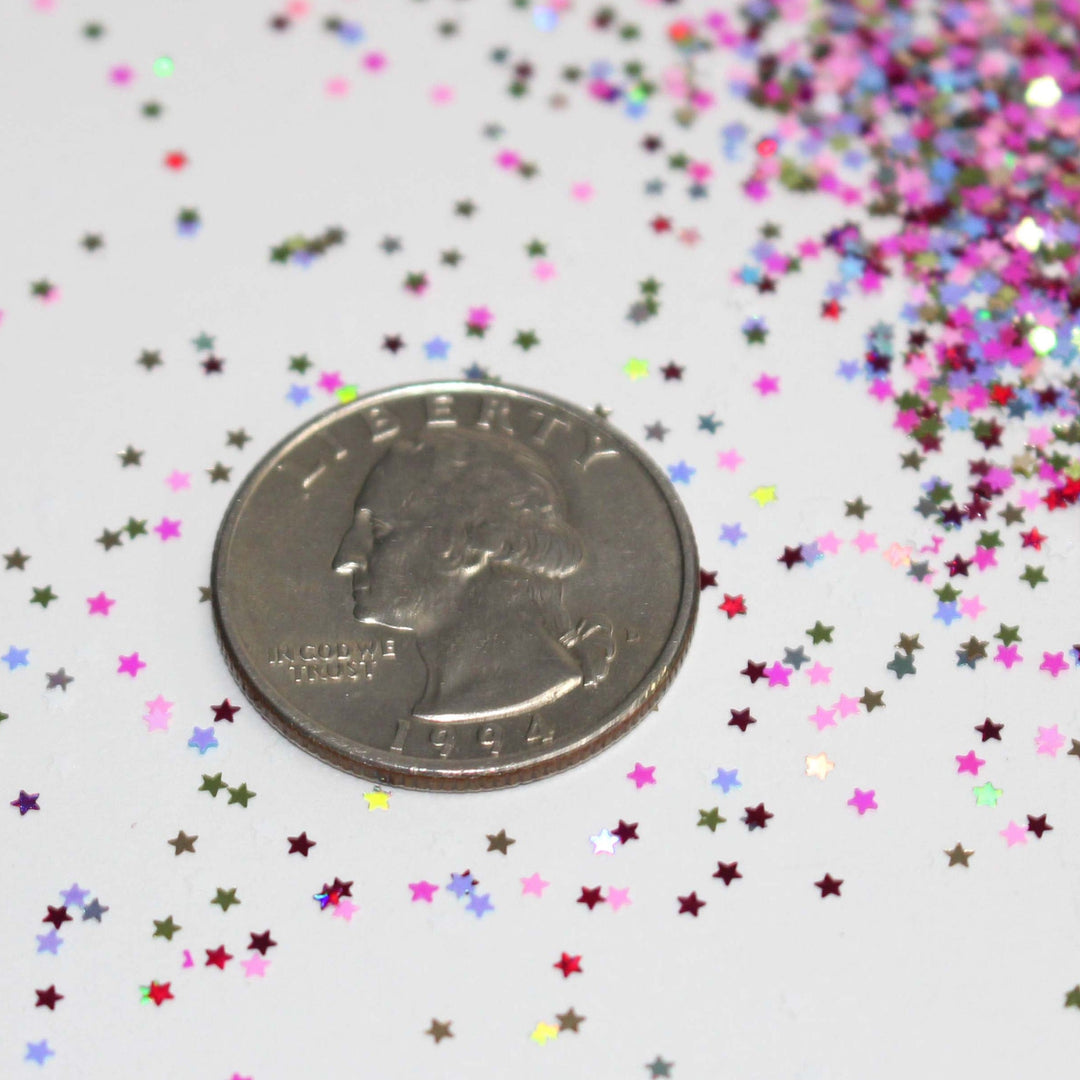 Celestial Cosmos Glitter by GlitterLambs.com Star 1mm glitter