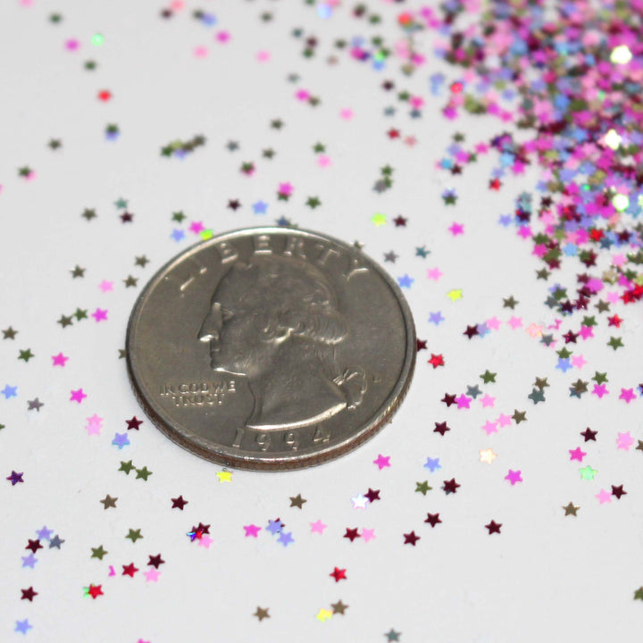 Celestial Cosmos Glitter by GlitterLambs.com Star 1mm glitter