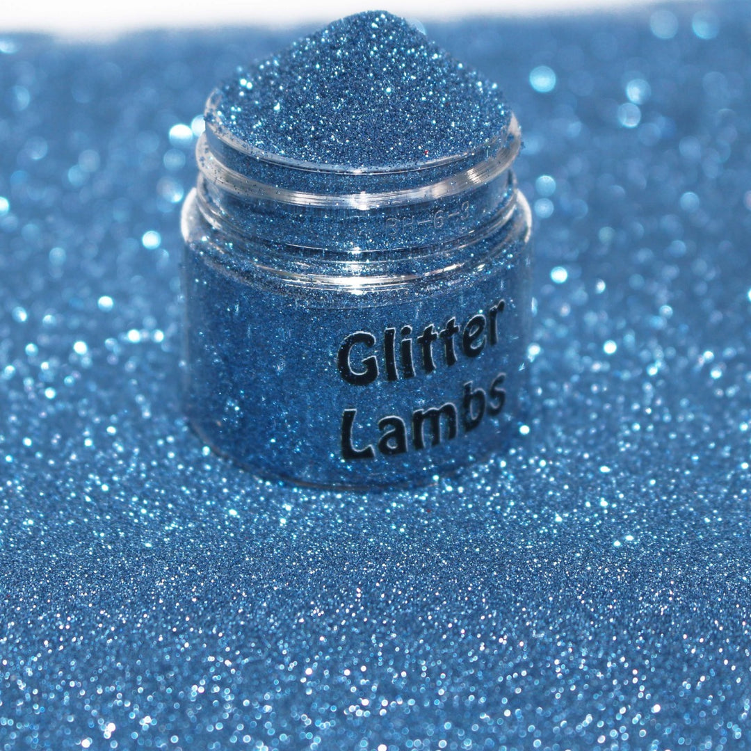 Charge It To My Credit Card Blue Metallic Hex Glitter  (.004)