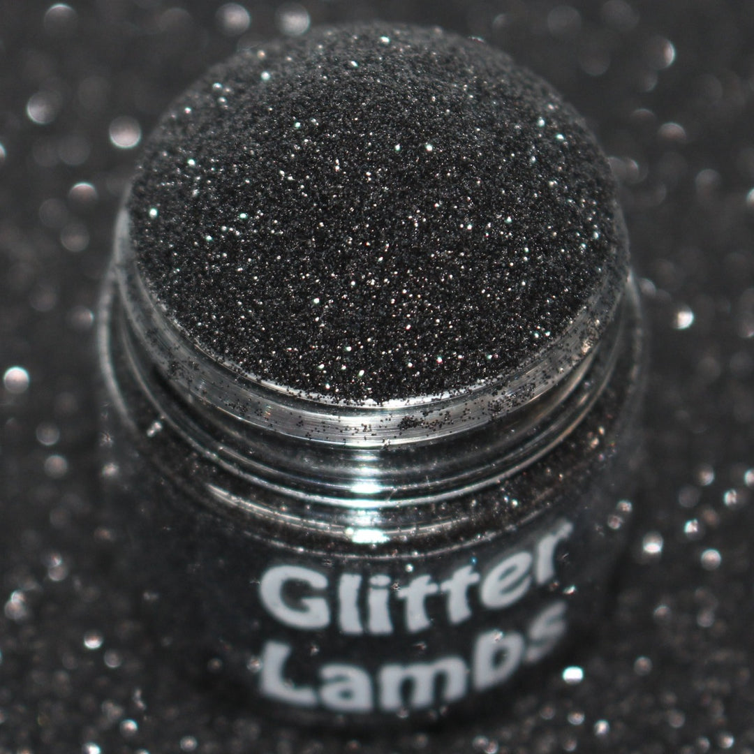 Dark Energy Black Metallic Hex Glitter (.004) by GlitterLambs.com