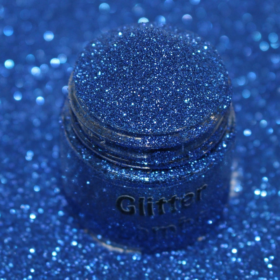 Deep Sea Diving Blue Metallic Hex Glitter (.004) by GlitterLambs.com