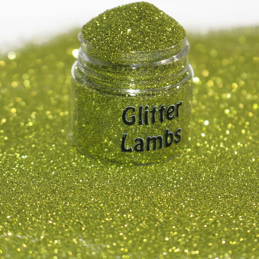 Envy Green Glitter by GlitterLambs.com. Nail glitter for nail art.