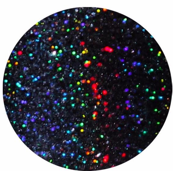 Galaxy Glitter. Size is .004. Great for crafts, nails, resin, etc by GlitterLambs.com Black Holographic Mix