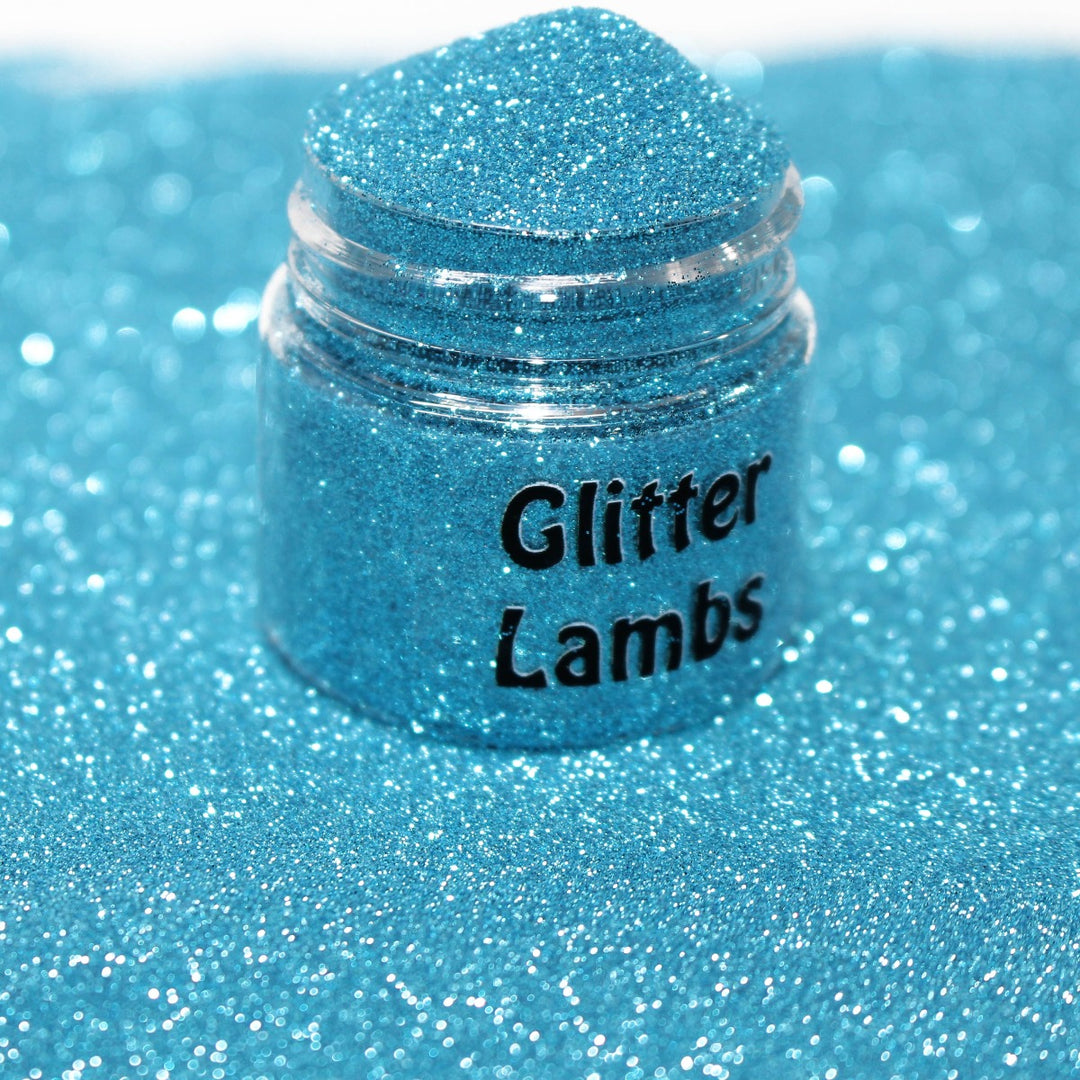 Gift Card Blue Metallic Hex Glitter (.004) by GlitterLambs.com