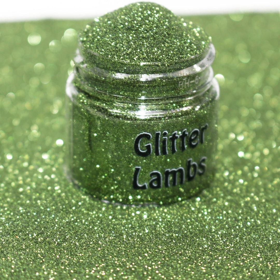 Golf Course Green Metallic Hex Glitter (.004) by GlitterLambs.com