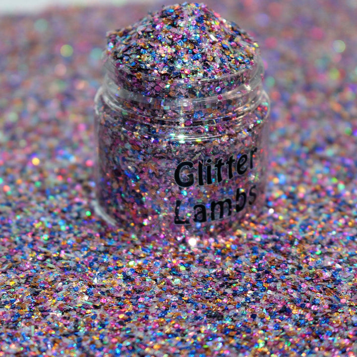 Happy PAW-lidays Christmas Glitter by GlitterLambs.com Part of A Furry Purry Kitty Cat Christmas Glitter Collection of 12.