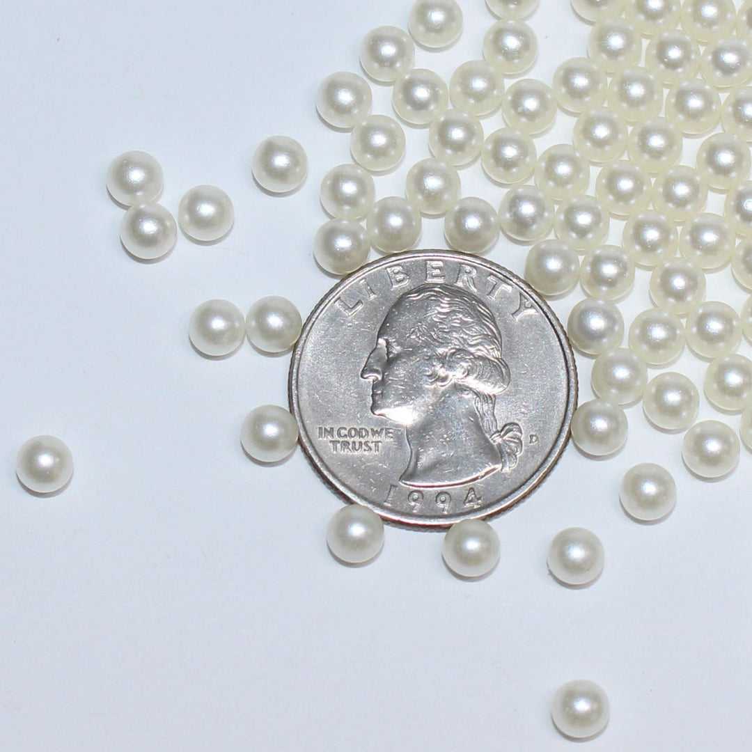 I Like To Sip On Fancy Coconut Water Pearl Craft Beads (4mm)