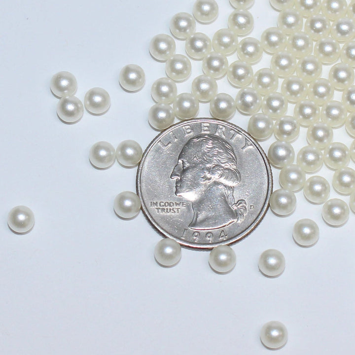 I Like To Sip On Fancy Coconut Water Pearl Craft Beads (4mm)