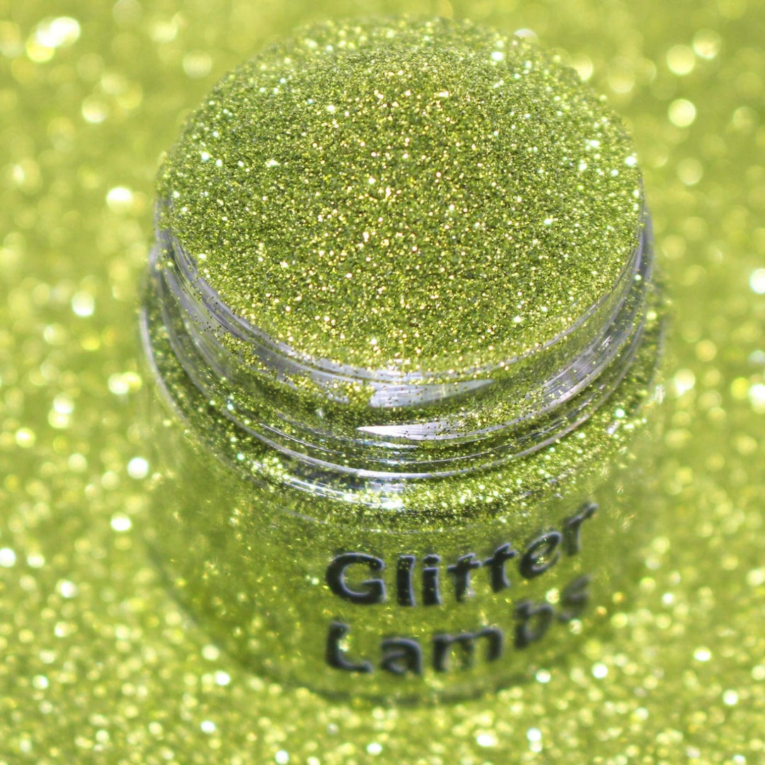 Kermit Green Metallic Hex Glitter (.004) by GlitterLambs.com
