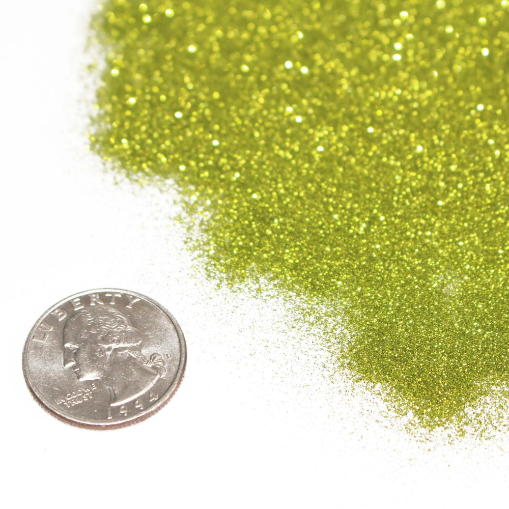 Kermit Green Metallic Hex Glitter (.004) by GlitterLambs.com