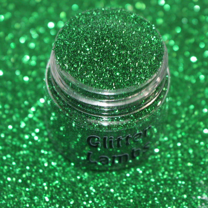 Leprechaun's Jacket Green Glitter by GlitterLambs.com