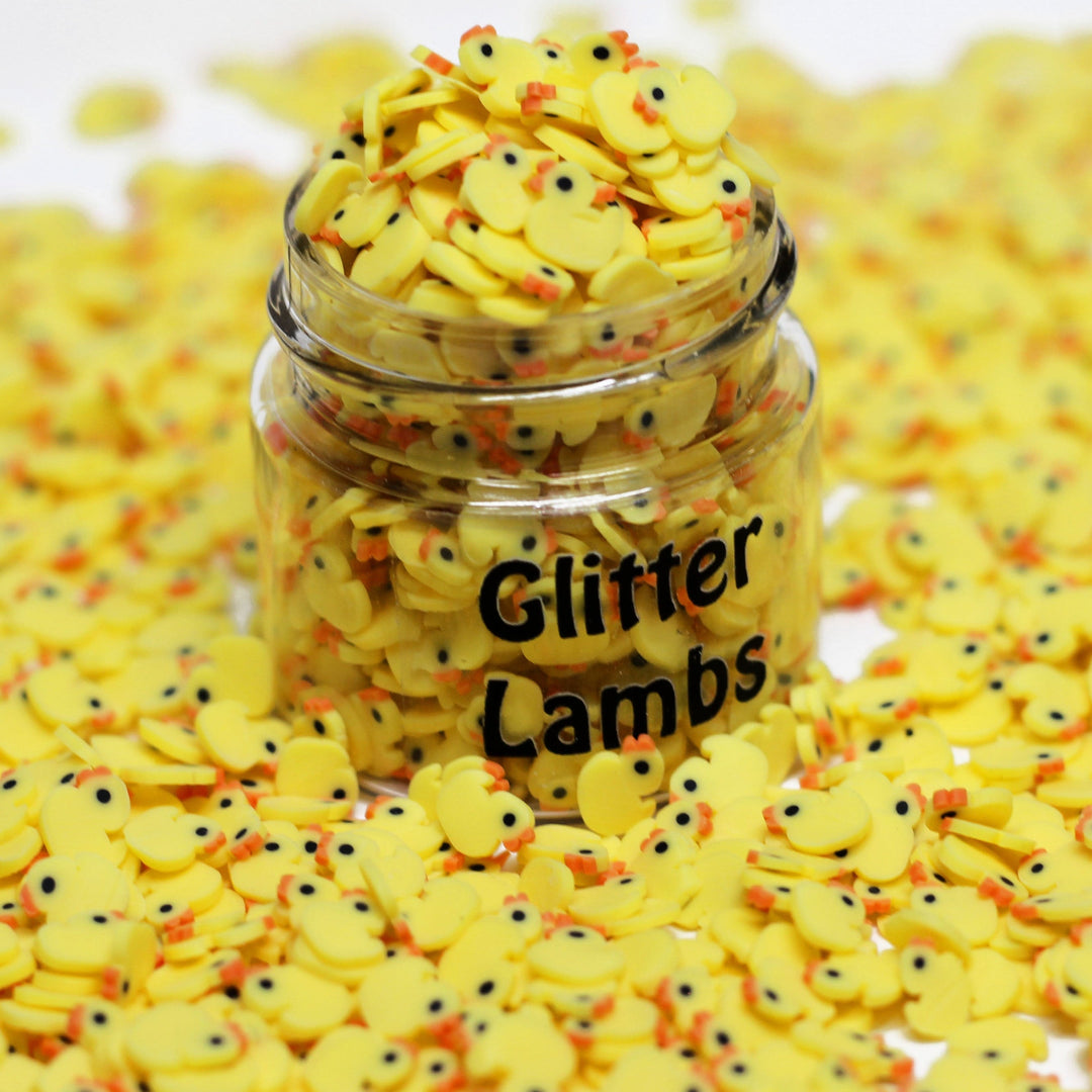 Lucky Duckies Rubber Ducky Slices Sprinkles 5mm by GlitterLambs.com
