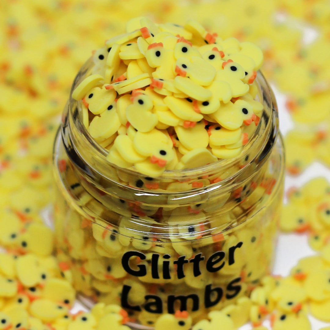 Lucky Duckies Rubber Ducky Slices Sprinkles 5mm by GlitterLambs.com