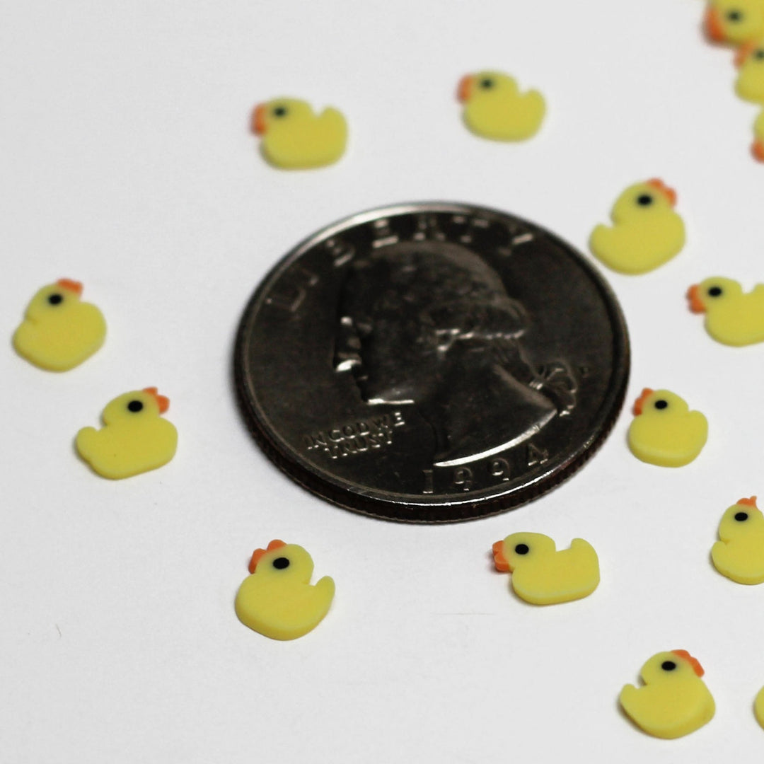 Lucky Duckies Rubber Ducky Slices Sprinkles 5mm by GlitterLambs.com