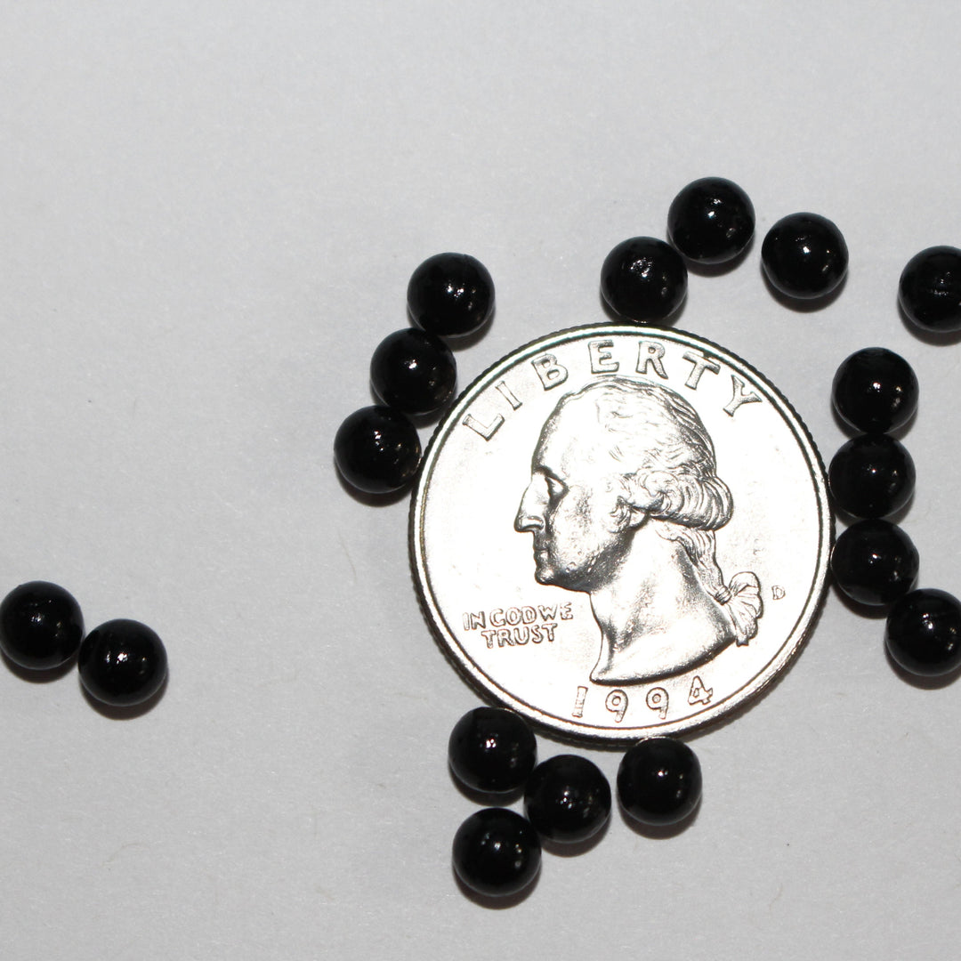 Mr. Crow Bird Baked Me A Bowl of black Beans Black Beads by GlitterLambs.com