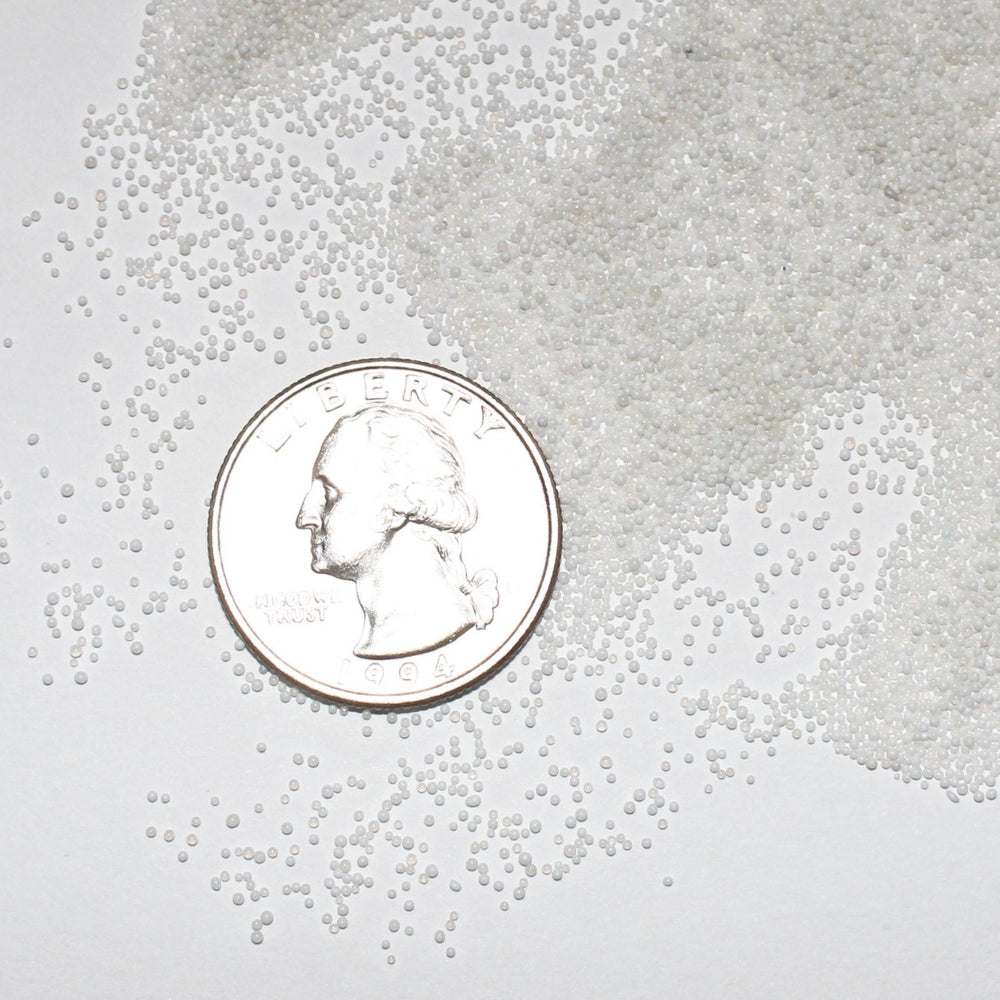 One Crushed Goblin Bone Caviar Beads (0.6-0.8mm) (Defect)
