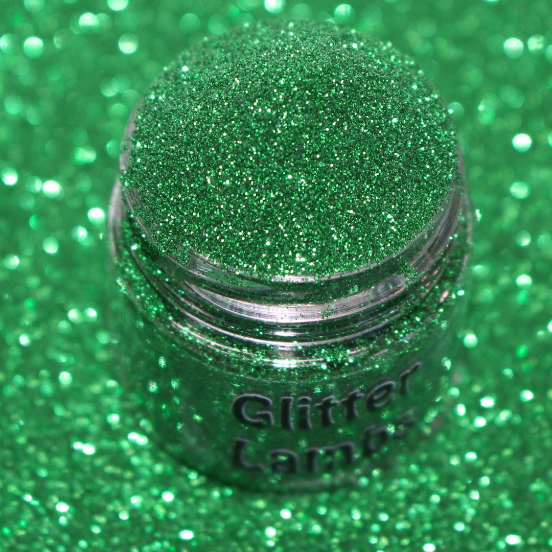 Pet Turtle Green Metallic Hex Glitter .004 by GlitterLambs.com