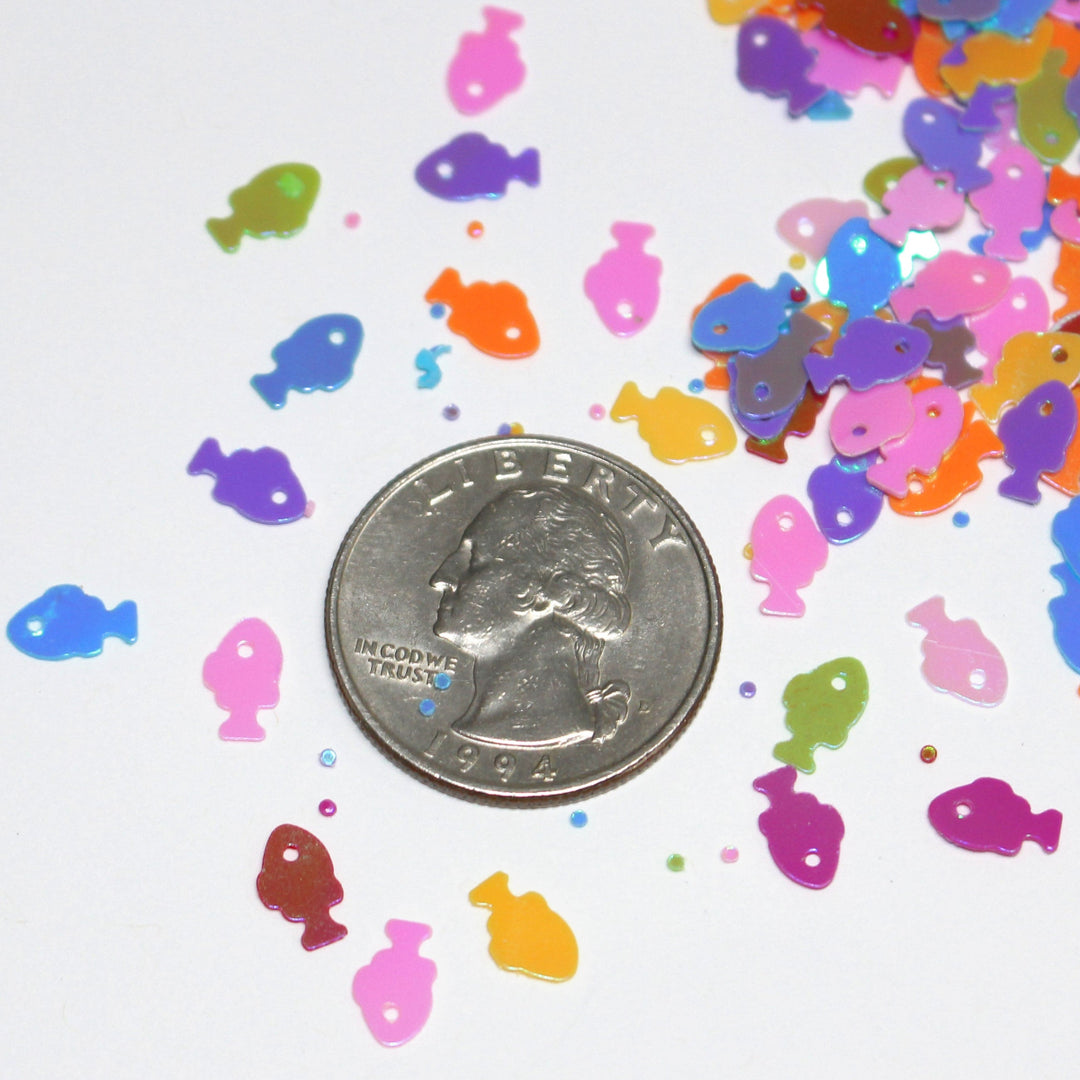 Rainbow Reef Magic Fish Glitter by GlitterLambs.com