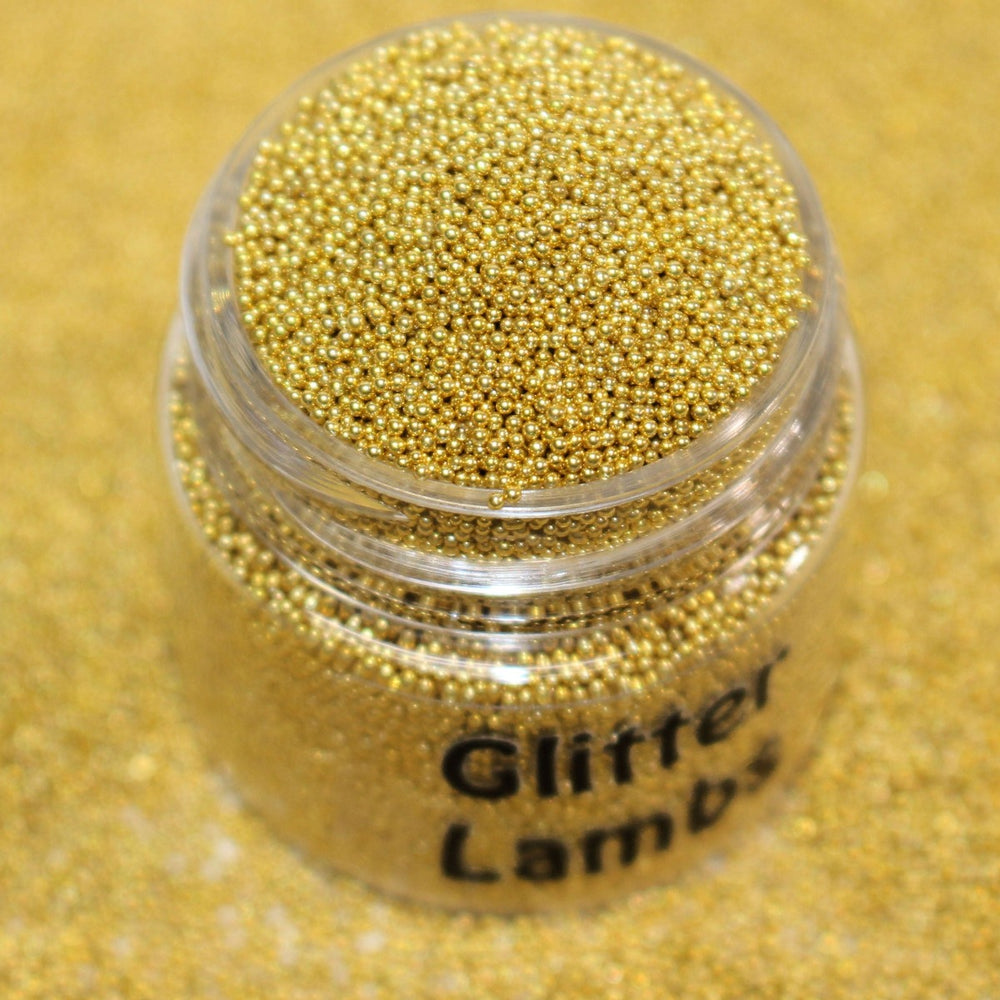 Root Of A Mandrake Gold Caviar Beads (0.6-0.8mm) by GlitterLambs.com