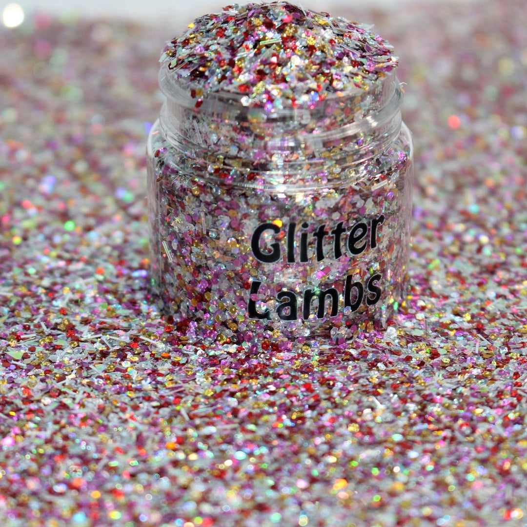 Santa Paws Is Coming To Town Christmas Glitter part of the A Furry Purry Kitty Cat Christmas Glitter Collection of 12 by GlitterLambs.com